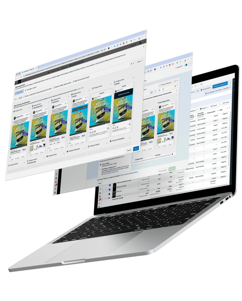 Seo and ppc data presented on a laptop screen for effective marketing strategy development.