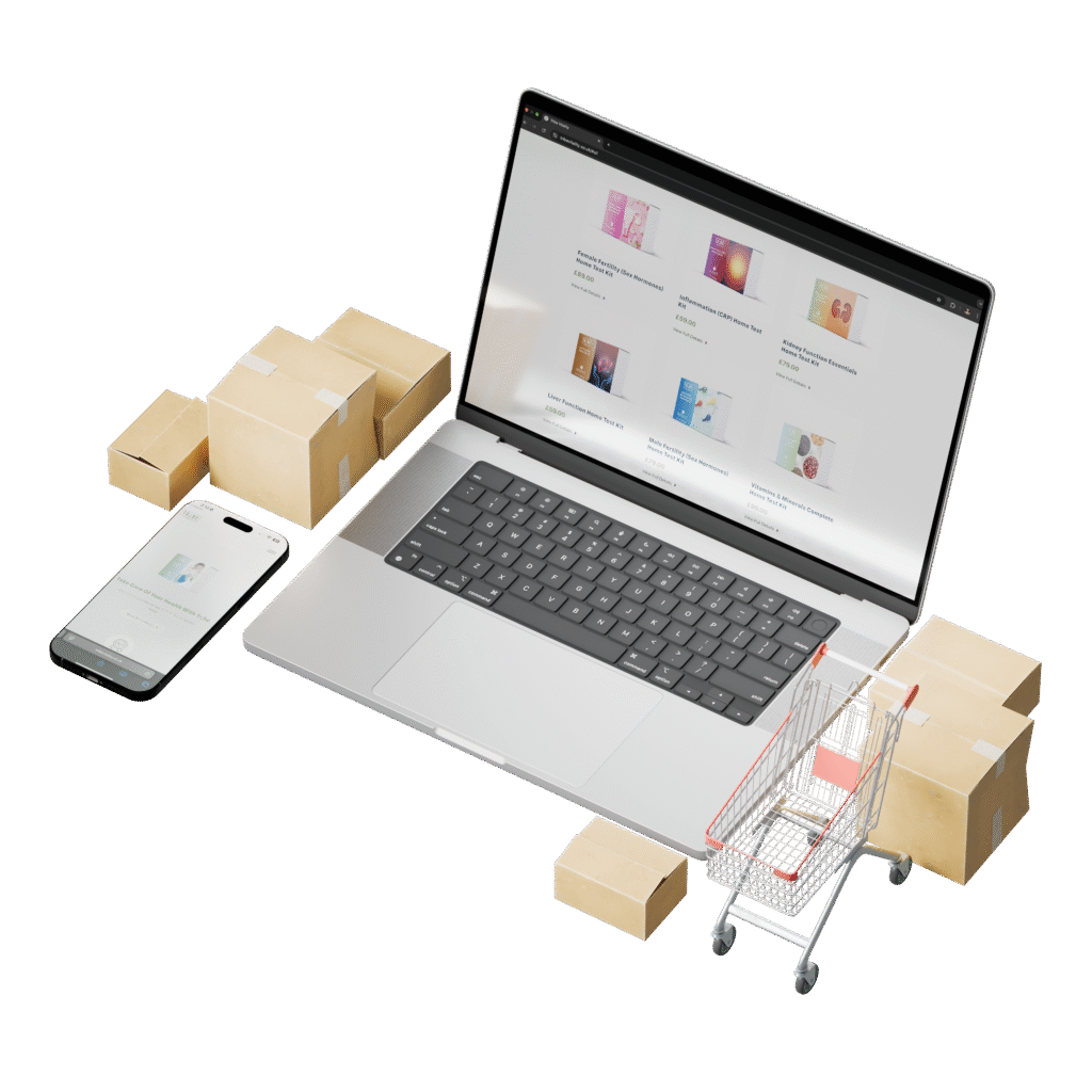 Ecommerce website and packaging design concept by nera marketing