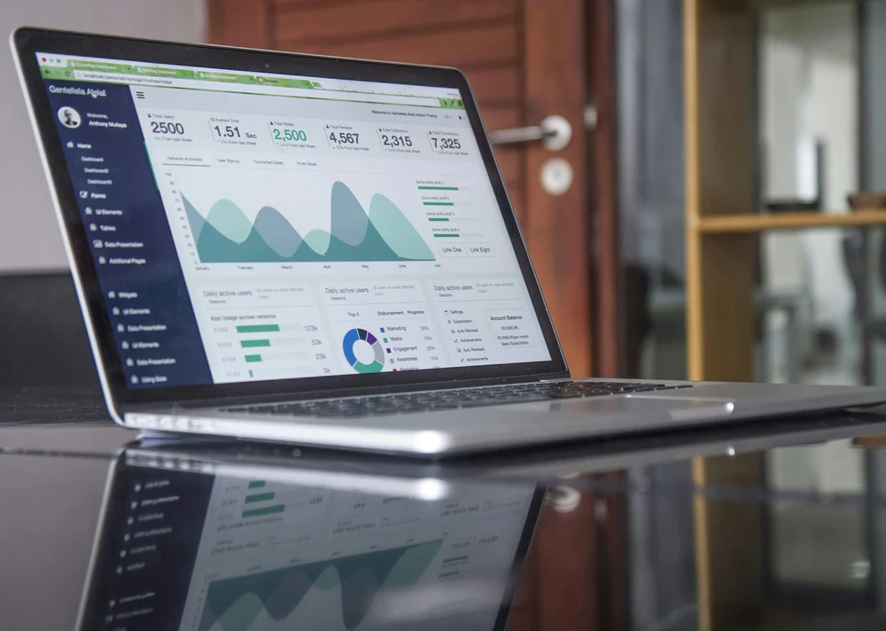Laptop displaying seo traffic data for ramsgate business growth