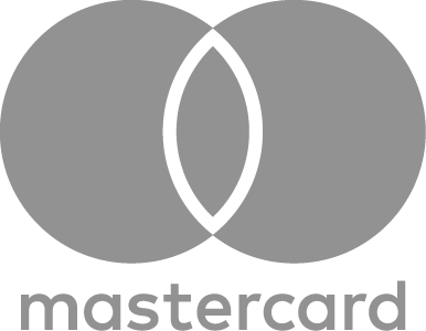 Mastercard logo with overlapping circles in grey, representing a global card payment provider