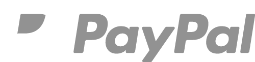 Paypal logo in grey, representing a digital payment platform with government and billing use cases