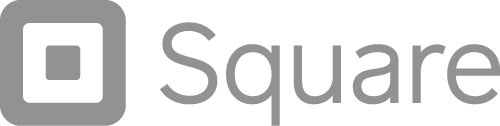 Square logo in grey, representing square as a digital payment processing company