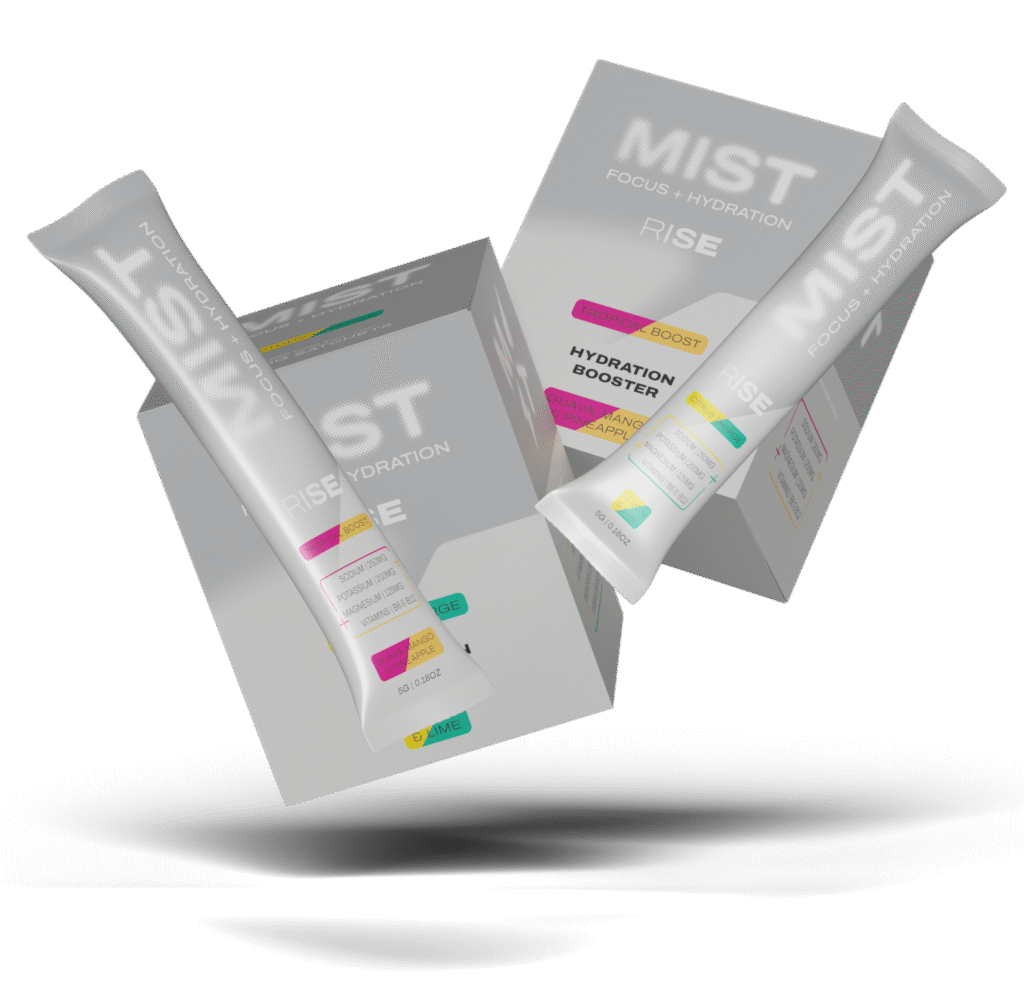 3d mockup of packaging design for mist hydration