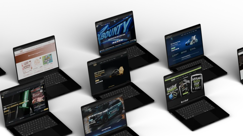 UK competition website design and build by Nera Marketing